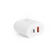 Cargador 20W multientradas blanco