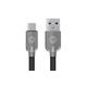 Cable Mobo tipo C Negro Caucho 2 M