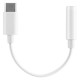 Cable adaptador tipo C a 3.5 mm blanco