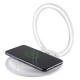 Lampara con cargador inalámbrico 3A/15WHoop blanco