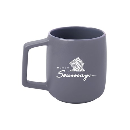 Taza Soumaya cerámica gris