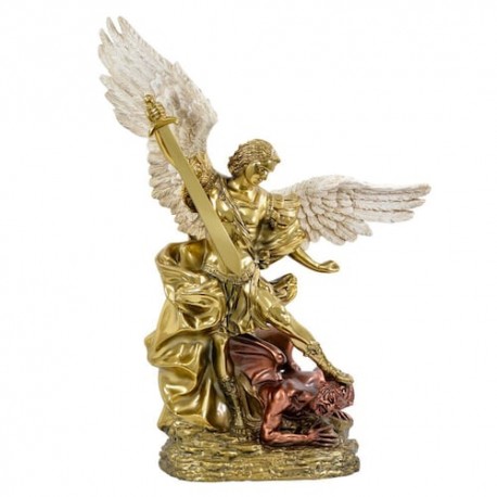 San Miguel atrapando al demonio