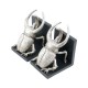 Home Nature book holder escarabajos poliresina plata