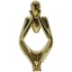 Figura decorativa color dorado 10.5x8.5x19.5cm