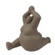 Figura decorativa de mujer en posición de yoga 23.5x12.5x20cm