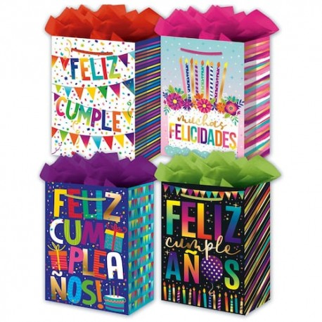 Bolsa para regalo tamaño chica cumpleanos