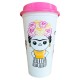 Vaso Cafetero By Mexico Floreada Blanco