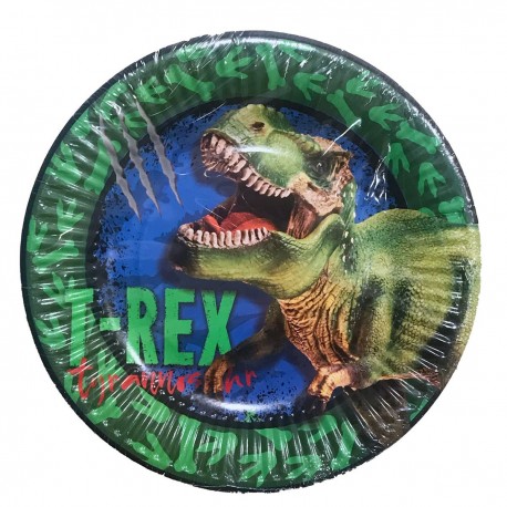 Plato pastelero T-Rex Dipak 6 piezas