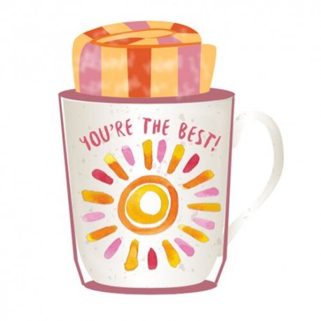 SET de Taza y Calcetines Diseño SOL y Frase YOU’RE THE BEST