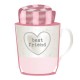 SET de Taza y Calcetines Diseño Corazón y Frase BEST FRIEND