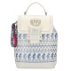 Backpack W Capsule color marfil/multicolor Modelo HBAKAHOSHI2CW