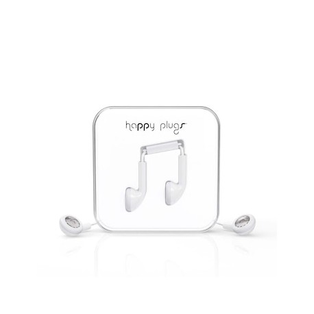 Audífonos Happy Plugs 7711 Blanco