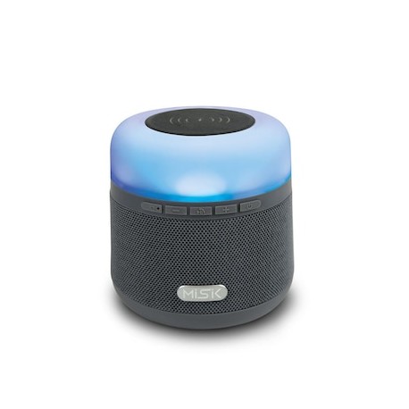 Bocina Bluetooth Misik con Cargador Inductivo y Luz Led