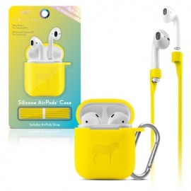 Funda de Silicón para Airpods Amarillo Neón Dabney Lee
