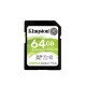 Tarjeta KingstonSD 64 GB C10 PLUS
