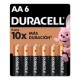 Pila Duracell AA 4 Pilas
