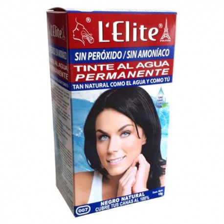 Tinte Lelite Al Agua Permanente Negro Natural 007