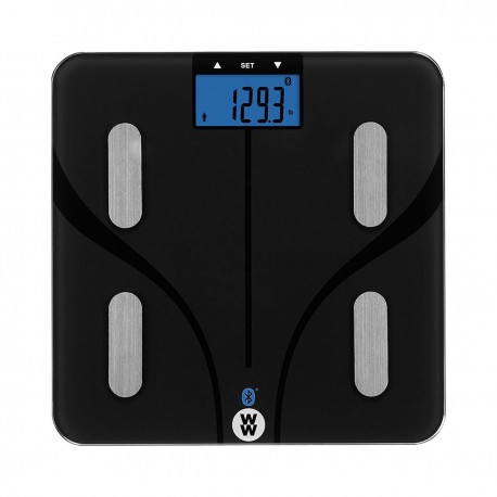 Báscula Digital Cristal Negro 10u 5med Bluetooth