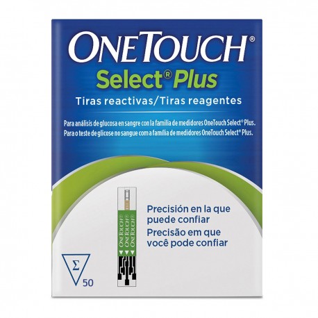 TIRAS REACTIVAS ONE TOUCH SELEC PLUS 50 PZAS