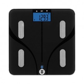 Báscula Digital Cristal Negro 10u 5med Bluetooth