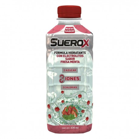 Suerox Adulto 8iones Fresa Menta 630 ml