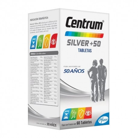 Multivitamínico Centrum Silver +50 Frasco con 60 tabletas