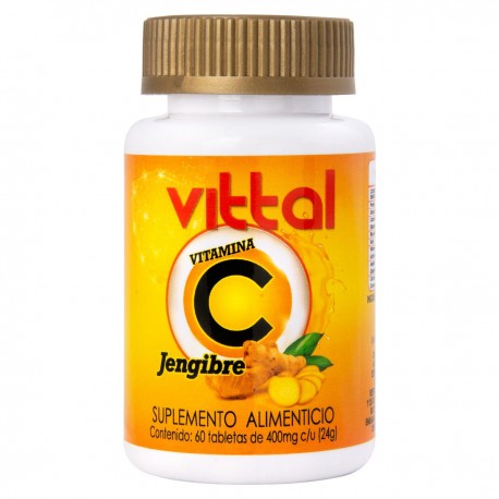 Vittal 'C' Jengibre y Curcuma 60 tabletas