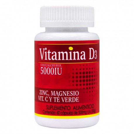 Vitamina D3 60 cápsulas