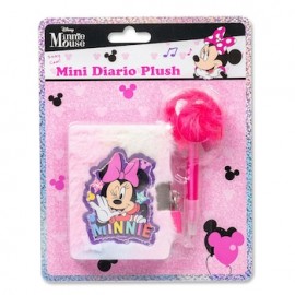 Mini Diario Plush con pluma en clamshell Minnie