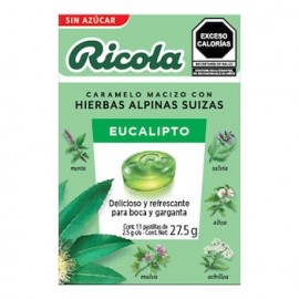 RICOLA EUCALIPTO S/AZUCAR C/11 27.5G