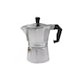 Cafetera Steiner de aluminio, para preparar espresso, color plata, 3 tazas
