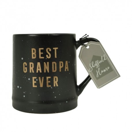 Home Nature taza cerámica mejor abuelo negra