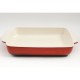Refractario cerámica 5.6qt rojo