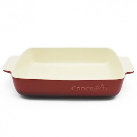 Refractario cerámica 4qt rojo