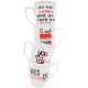 Juego de 4 tazas de porcelana Loft Story 04 4 piezas 38044