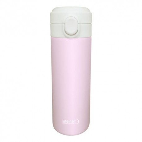 Termo Steiner de acero inoxidable, doble pared, 400 ml, color lila