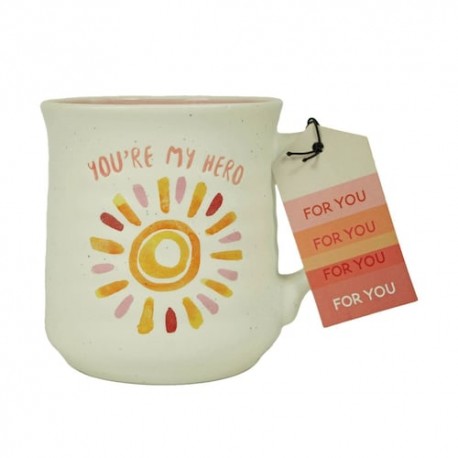 Home Nature taza alfarero cerámica Sol con frase