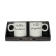 Home Nature 2 tazas pareja con frase