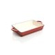 Refractario 13 rectangular de hierro fundido color rojo