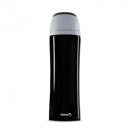 Termo Steiner de acero inoxidable, doble pared, 450ml, color negro