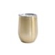 Vaso thermico 12oz de acero inoxidable doble pared color dorado con tapa de acrilico