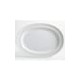 Platon de servicio ovalado labrado de ceramica
