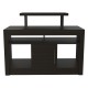 Rack para TV Excelsior Florida Color Chocolate Armable