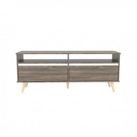 Rack para TV Excelsior Almería Color Café Armable