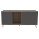Rack para TV Excelsior Salem Color Chocolate Armable