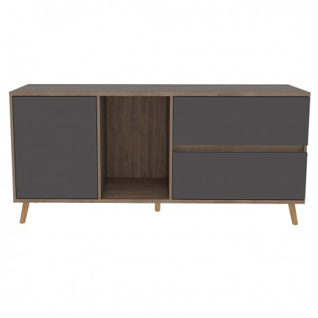 Rack para TV Excelsior Salem Color Chocolate Armable