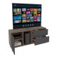 Rack para TV Excelsior Salem Color Chocolate Armable