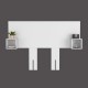 Cabecera Matrimonial Excelsior Modelo Pinot en color Blanco