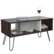 Mesa de Centro Excelsior Vassel Color Chocolate Armable