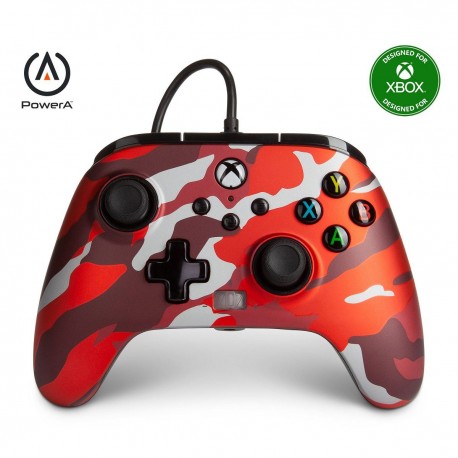 Control XBSX/S Alam Power A Camo Rojo